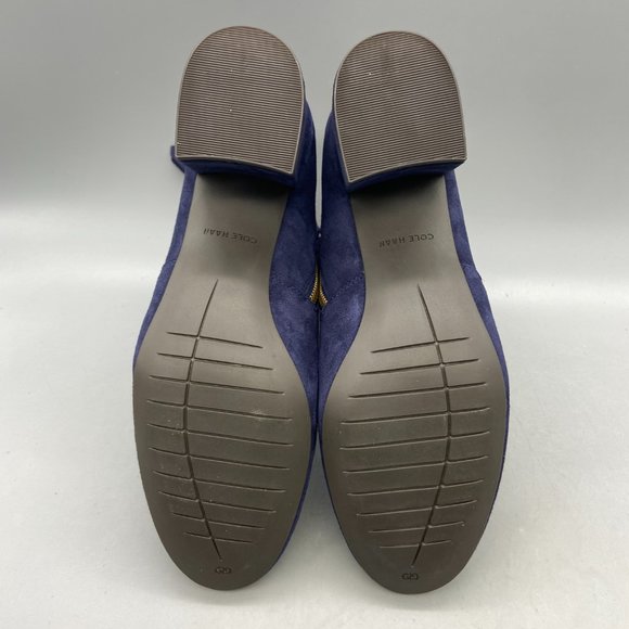 Cole Haan Saylor Grand Bootie II Women’s 6 M Blue Suede Ankle Boots Zipper New - Picture 13 of 13